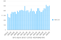 경기 성남시 분당구 금곡동 자동차정비/기타 이용 건수